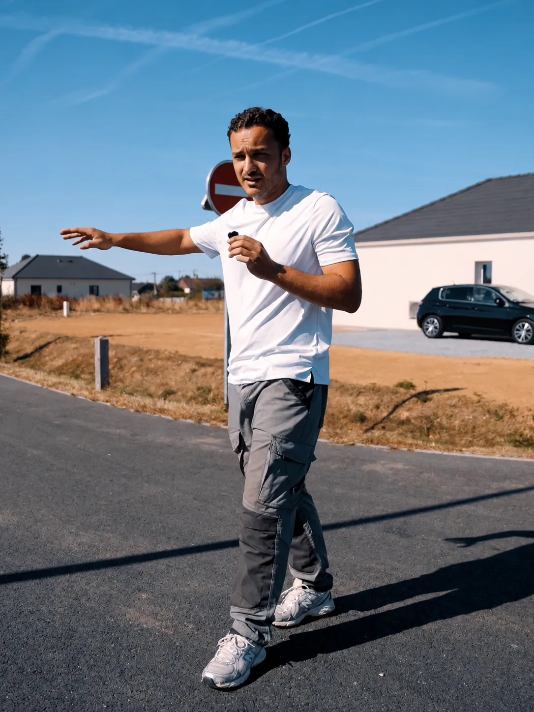 Jean Brisson, fondateur, sur un chantier